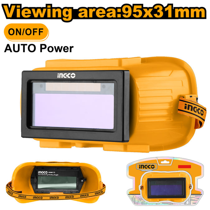 Ingco Auto-Darkening Welding Goggle - AHM112 Ingco
